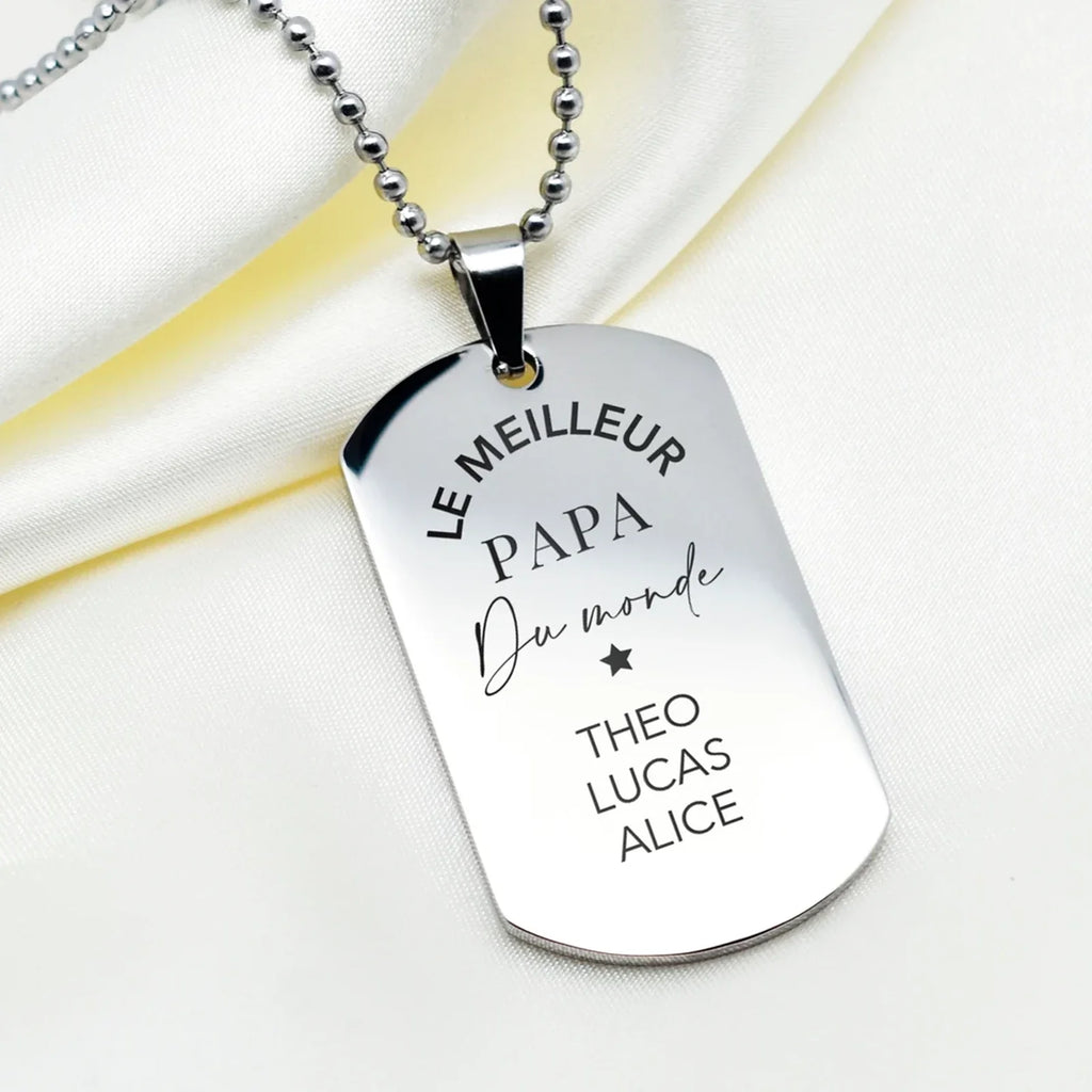 Modern ID Tag Pendant
